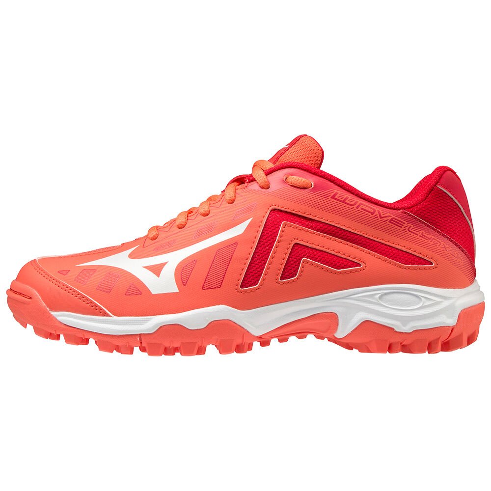 Scarpe da hockey Mizuno Wave Lynx Donna - Corallo/Bianche - 59462-TPSK